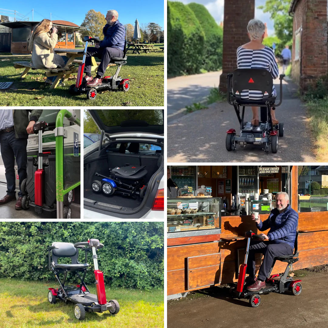 Betty And Bertie Zinnia X Automatic Folding Mobility Scooter (Red)
